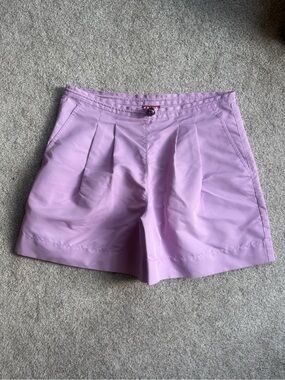 STAUD lilac Pleated High-Waist Women’s Shorts XS